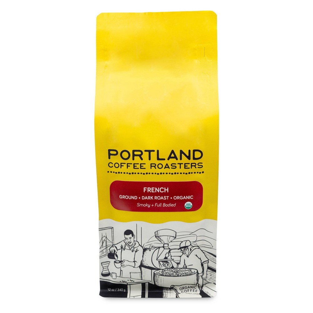 Photos - Coffee Portland  Roasters Organic French Ground  - 12oz