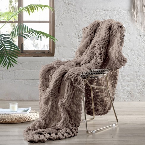 Chunky knit blanket online target