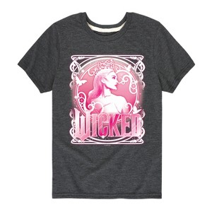 Boys' - Wicked - Glinda Portriat Short Sleeve Graphic T-Shirt - 1 of 4