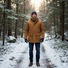 Canada Weather Gear Men’s Duck Canvas Parka|Heavyweight Insulated Winter Jacket with Hood and Full Zipper Closure - 3 of 3