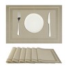 Unique Bargains Dining Room Heat-resistant Modern PVC Placemats 18 x 12 Inches 6 Pcs - 3 of 4