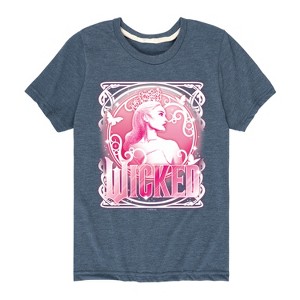 Boys' - Wicked - Glinda Portriat Short Sleeve Graphic T-Shirt - 1 of 4