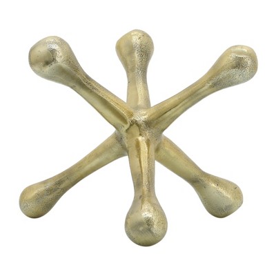 Sagebrook Home Metal Jacks Abstract Sculpture for Room, Bedroom or Office Decor, Aluminum