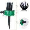 iMountek"360° Flexible Lawn Sprinkler with 12 Tubes for Efficient Garden Irrigation & Watering System"Green&Black - 3 of 4