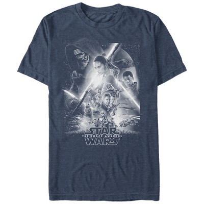 Men's Star Wars The Force Awakens Poster T-shirt : Target