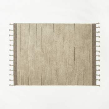 Rush Valley Wool Tufted Border with Tassels Rug Beige - Threshold™ designed with Studio McGee