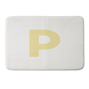 Deny Designs April Lane Art Block Monogram Memory Foam Bath Mat - 1 of 4