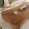Kumasinova 42" Lift-Top Coffee Table,Side Table with Fluted Panel Hidden Storage,End Table with Curved Corners,Center Table for Living Room - 4 of 4