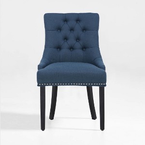 WestinTrends  Upholstered Wingback Button Tufted Dining Chair - 1 of 4