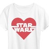 Women's - Star Wars - Valentine Heart Logo Short Sleeve Graphic T-Shirt - 2 of 4