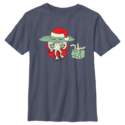 Boy's Star Wars: The Mandalorian Grogu Frog Present T-Shirt - image 1 of 4