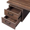 PAGED Computer Desk Modern Rotating Executive Desk with Open Storage Shelves for Office and Study - 3 of 4