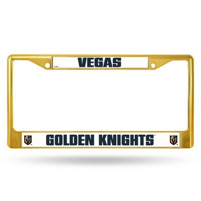 NHL Vegas Golden Knights Colored Chrome License Plate Frame