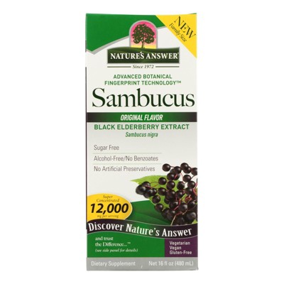 Nature's Answer Sambucus Black Elderberry - 16oz