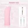 Unique Bargains Portable Stand-Up Silicone Travel Makeup Brush Bag 1 Pc - 4 of 4