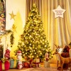 7ft Pre-Lit Artificial Hinged Christmas Tree w/8 Modes LED Lights and Foot Pedal - 2 of 4