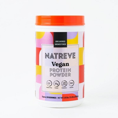 Natreve Vegan Protein Powder - Unflavoured - 23.8oz