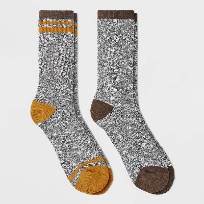 Men's Marl Trailblazer Boot Socks - All In Motion™ Gold/brown 6-12 : Target