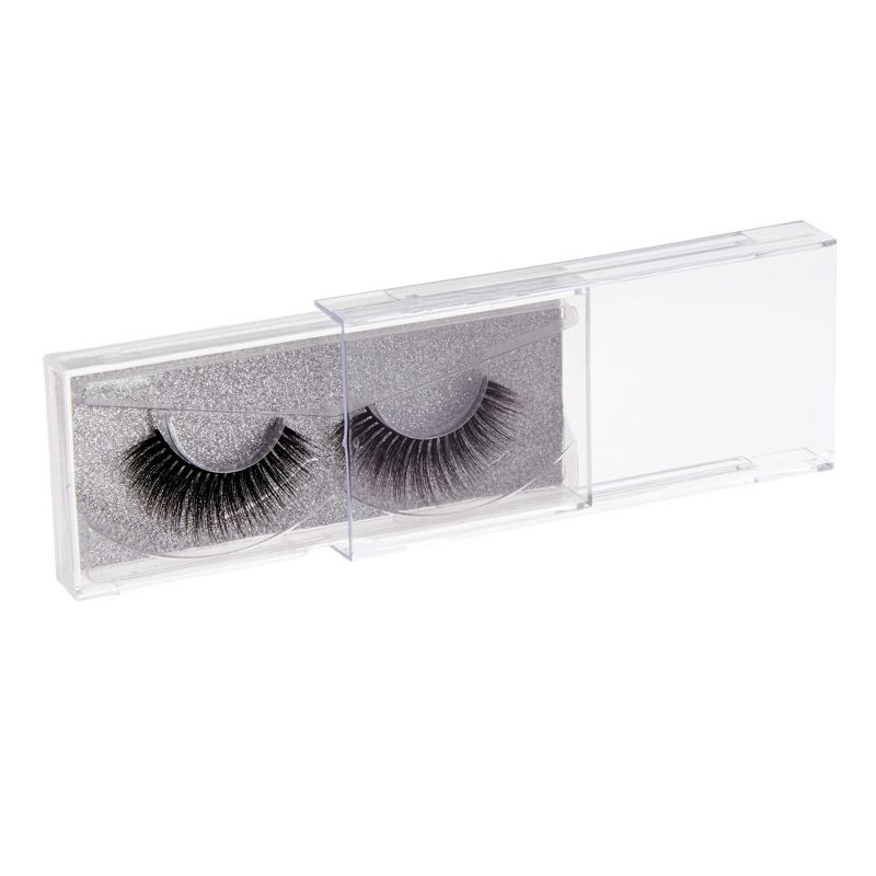 Stockroom Plus 30-Pack Transparent Empty Eyelash Boxes for False Eyelashes, Lash Cases Empty Bulk Wholesale with Glitter Paper Card, 4.4 x 2 In, 4 of 10