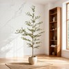 SEVOBAL Artificial Trees, 7-Foot Tall Artificial Olive Tree for Indoor Living Room and Corner Decoration, Green, 45.28"*7.28"*84" - 2 of 4