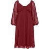 Women's Plus Size Flirty Midi Dress - rust | CITY CHIC - 4 of 4