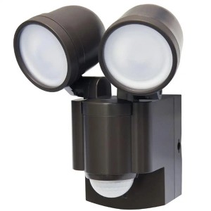 IQ America Battery-Powered LED Motion Security Sensor Flood Light 280 Lumens Bronze - 1 of 4