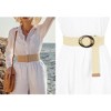 INSPIRE CHIC Women's Stretch Woven Stone Buckle Elastic Belt - 4 of 4