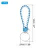 Unique Bargains Braided PU Leather Wallet Keychain with Stainless Steel Key Ring - 2 of 3