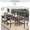 YOOCOZZ 7-Piece Outdoor Patio Dining Set Made of Acacia Wood with Seat Cushions - 3 of 4