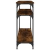 Clihome Modern Industrial Console Table with 2 Shelves,with Adjustable Leveling Feet for Entryway - 4 of 4