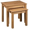 vidaXL Nesting Table Set of 2 Natural Solid pine wood - 3 of 4