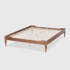 Laure French Bohemian Wood Platform Bed Frame - Baxton Studio - image 3 of 4