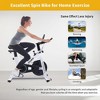Naysaye Exercise Trainers Stationary Exercise Bike with 35LB Flywheel Adjustable Resistance Fitness Training for Home Gym, White and Black, - 2 of 4