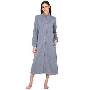 The Lakeside Collection Women's Snap Front Lounger Housecoat - 1 of 4