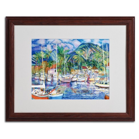 Manor Shadian 'Lahaina Marina' Multi Panel Art Set 6 Piece - image 1 of 4