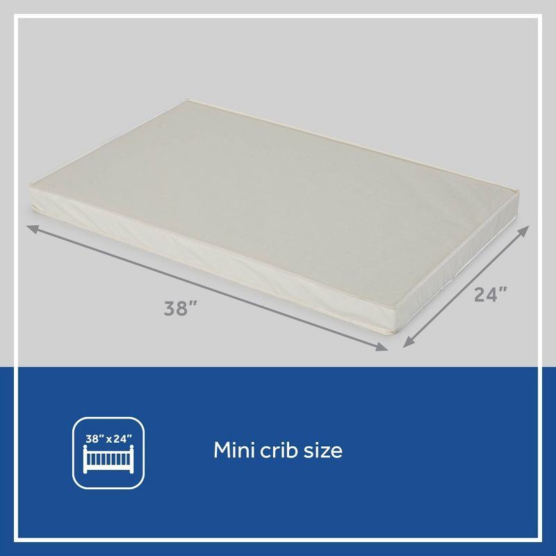 Sealy Mini Antibacterial Crib Mattress - 38&#34;x24&#34;, 2 of 11