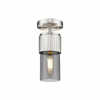 Bolivar - 1 Light Flush Mount In Industrial Style-8.75 Inches Tall and 4 Inches Wide