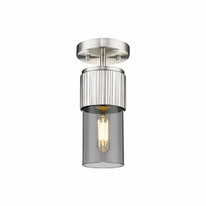 Bolivar - 1 Light Flush Mount In Industrial Style-8.75 Inches Tall and 4 Inches Wide - 1 of 1