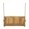 Sapphtopaz Outdoor Swing Sets for Backyard Porch Swing Leisure Bench Conversation Loveseat with Chains for Patio, Indoor, Garden, Backyard - 4 of 4