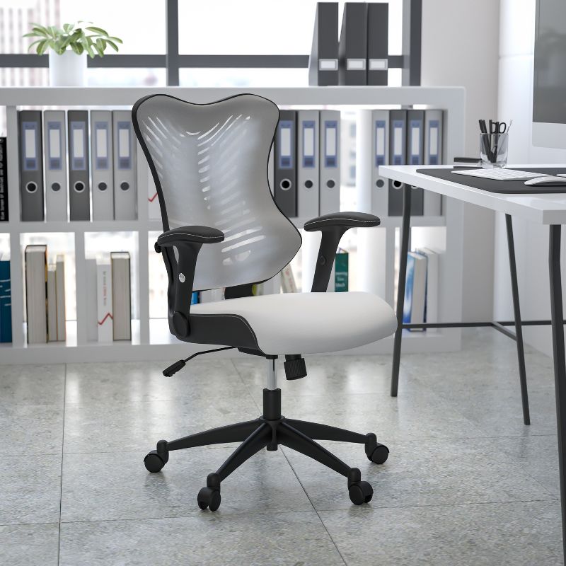 Flash Furniture High Back Designer Mesh Executive Swivel Ergonomic Office Chair with Adjustable Arms, 2 of 14