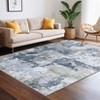 Modern Abstract Large Living Room Bedroom Area Rugs, Washable Soft Non Slip Floor Carpet for Home Office - 2 of 4