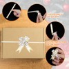 Unique Bargains Plastic Durable Glossy Appearance Waterproof Gift Wrap Satin Pull Bows 100 Count - 4 of 4