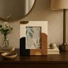 Mid-Century Modern Picture Frame - Stylish Tabletop Frame for Pictures Ideal for Home Styling and Office Desk Decor Accent - Ivory & Brown - 2 of 4
