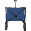 Acekool 225 lbs Folding Garden Wagon, Collapsible Cart with 7" 360° Swivel Wheels, Adjustable Handle for Camping, Sports, Yard, Outdoor - 4 of 4