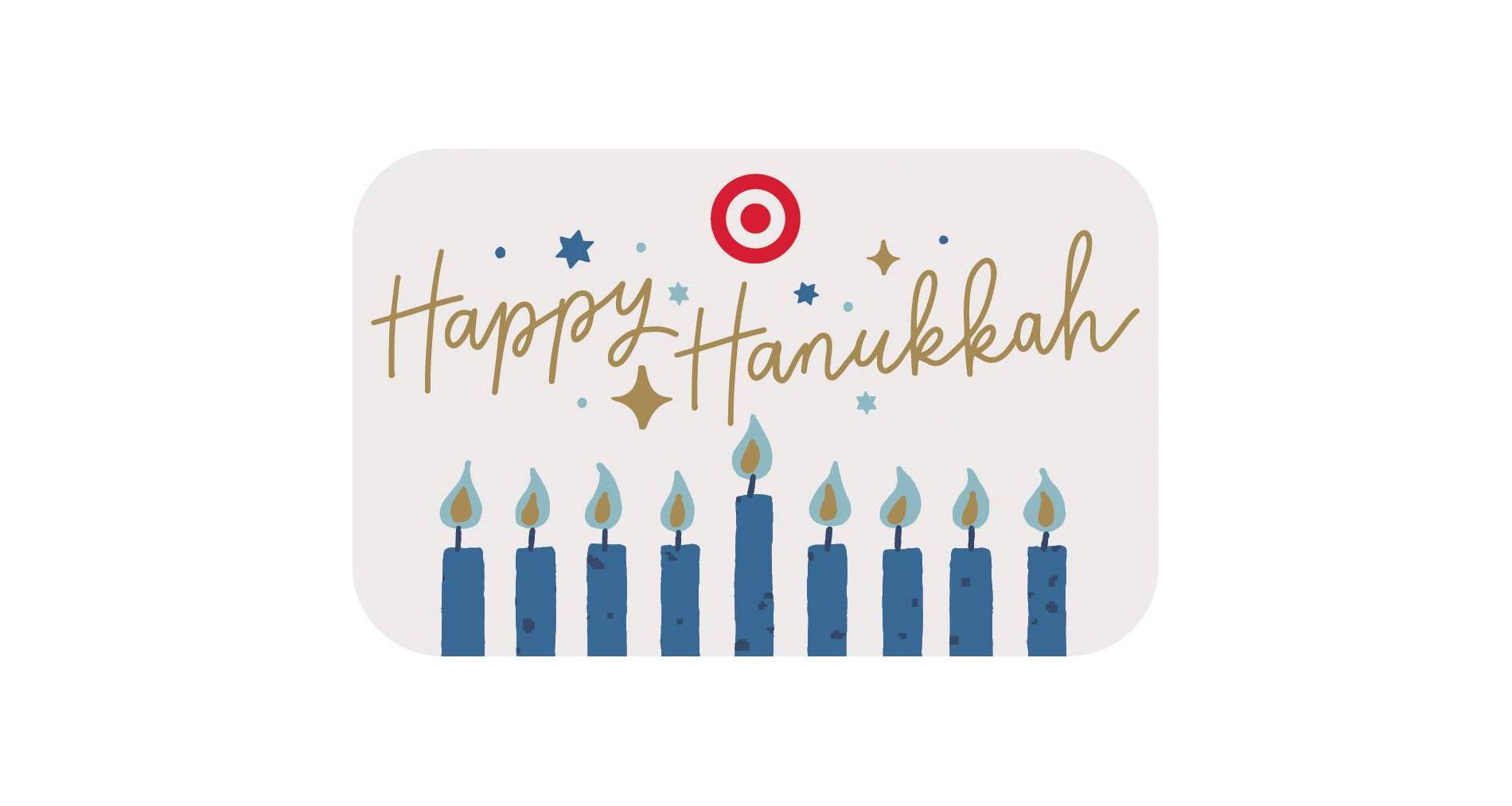 Happy Hanukkah Candles Target GiftCard