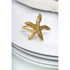C&F Home Gold Starfish Napkin Rings Set of 4 - 4 of 4
