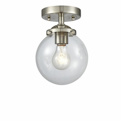 Innovations Lighting Beacon 1 - Light Semi-Flush Mount in  Brushed Satin Nickel