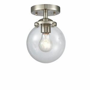 Innovations Lighting Beacon 1 - Light Semi-Flush Mount in  Brushed Satin Nickel - 1 of 1
