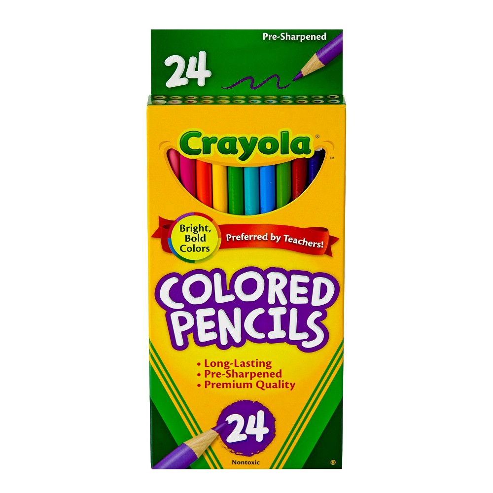 Crayola 684024 crayola colored pencil 24 long set