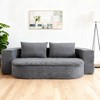 Twin Size Folding Convertible Sofa Bed with High-Density Foam & 2 Pillows - 4 of 4